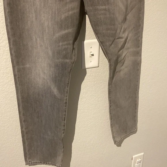 POLO RALPH LAUREN GREY HIGH WAIST SLIM
STRAIGHT CROP JEANS Size 32 NWT - Picture 8 of 15